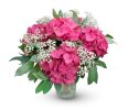 a bouquet of Pink Eleonora hydrangeas